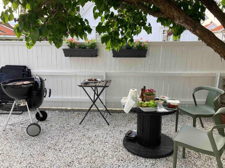Idyllisk Lite Anneks Med Enestaende Uteplass Larvik Exteriér fotografie