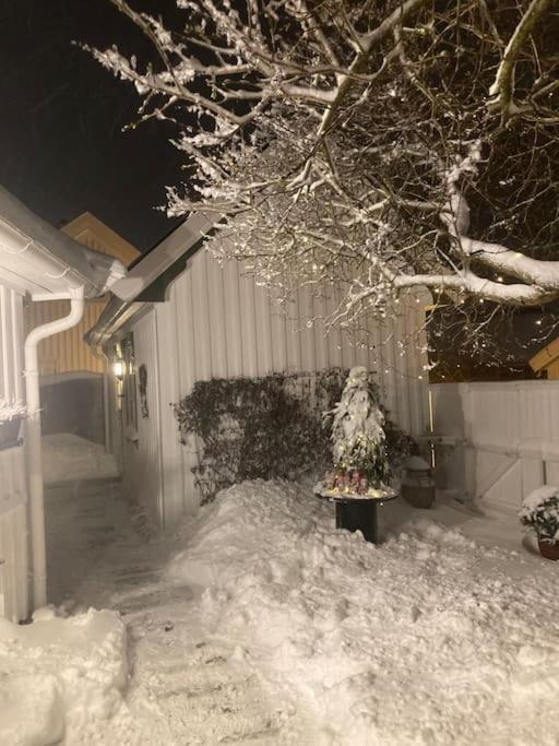 Idyllisk Lite Anneks Med Enestaende Uteplass Larvik Exteriér fotografie